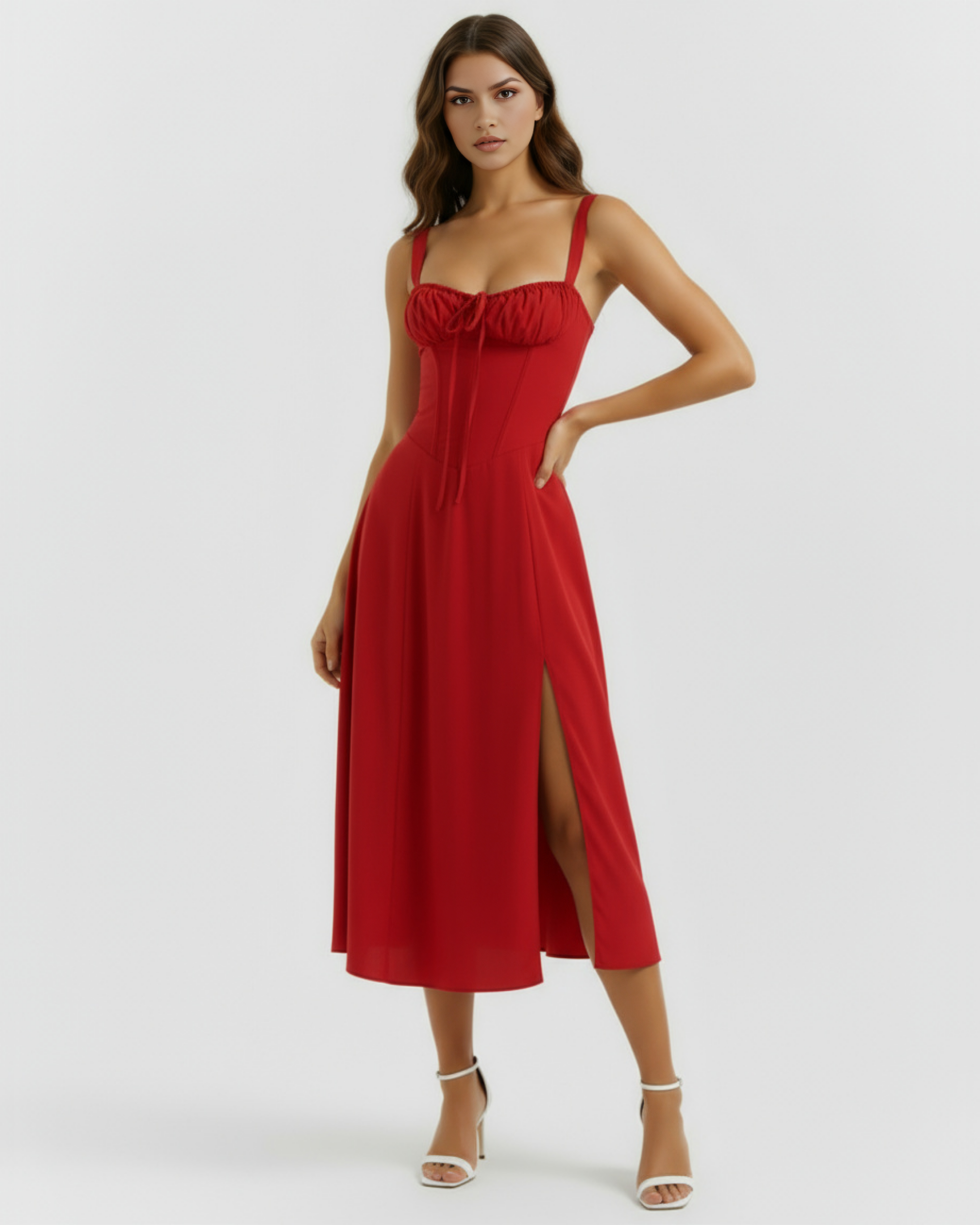 aurora corset dress Aurora Corset Midi Dress